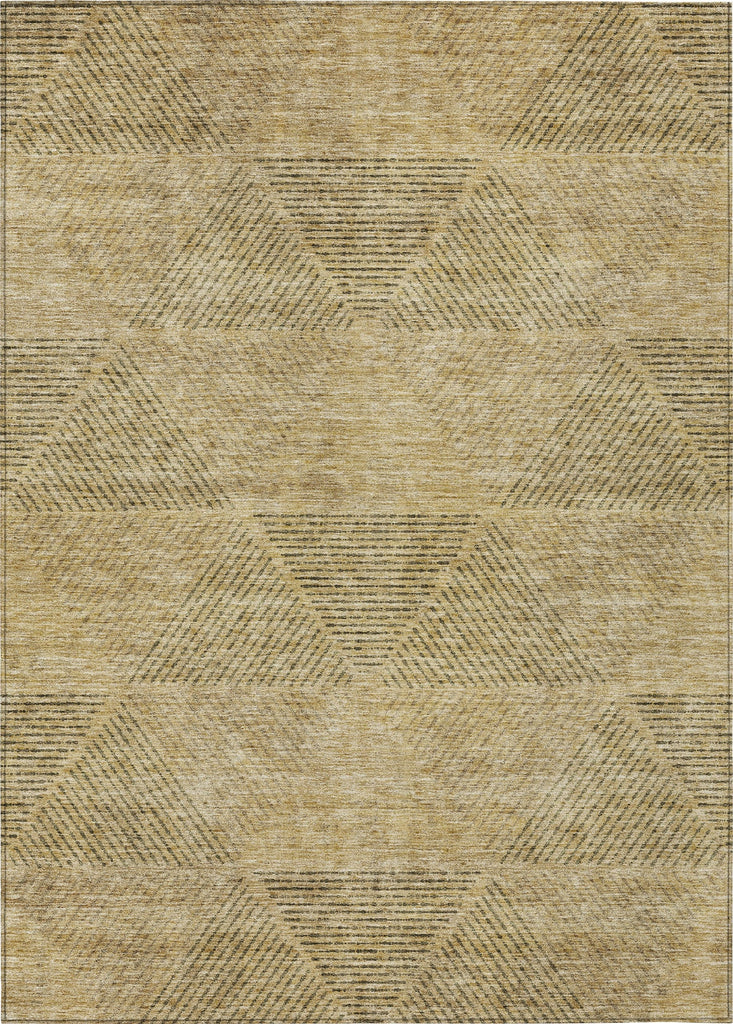 Piper Looms Chantille Geometric ACN777 Wheat Machine Washable Area Rug main image