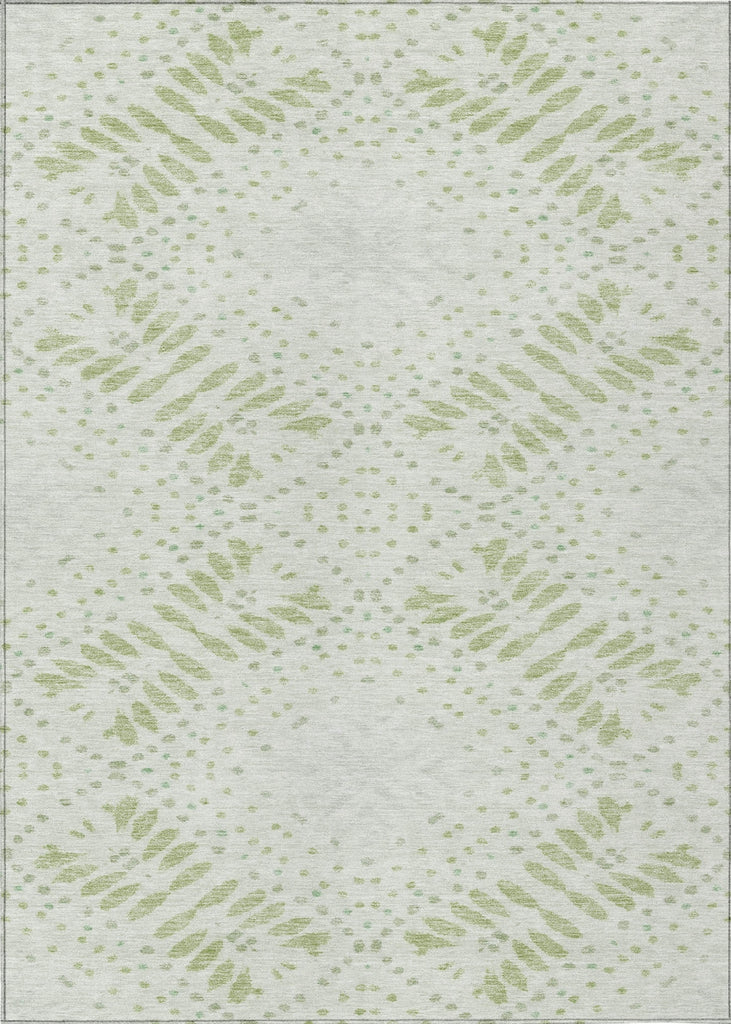 Piper Looms Chantille Floral ACN778 Aloe Machine Washable Area Rug main image