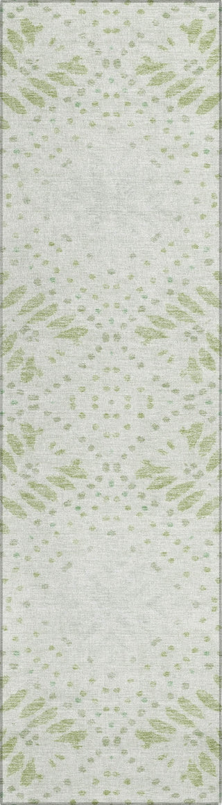 Piper Looms Chantille Floral ACN778 Aloe Machine Washable Area Rug Runner Main Image