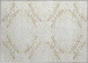Piper Looms Chantille Floral ACN778 Beige Machine Washable Area Rug Scatter Main Image