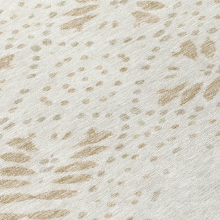 Piper Looms Chantille Floral ACN778 Beige Machine Washable Area Rug Swatch Image