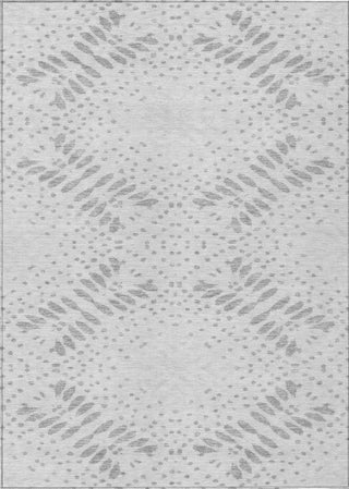 Piper Looms Chantille Floral ACN778 Gray Machine Washable Area Rug main image