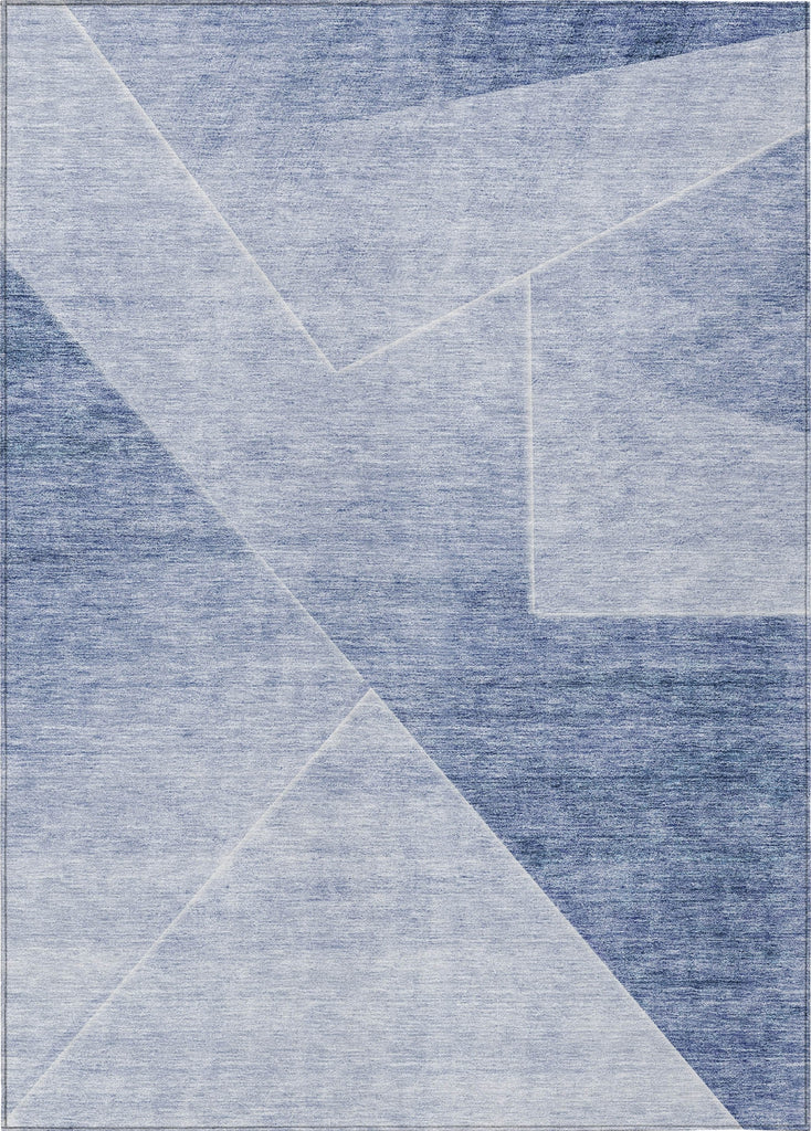 Piper Looms Chantille Modern ACN779 Blue Machine Washable Area Rug main image