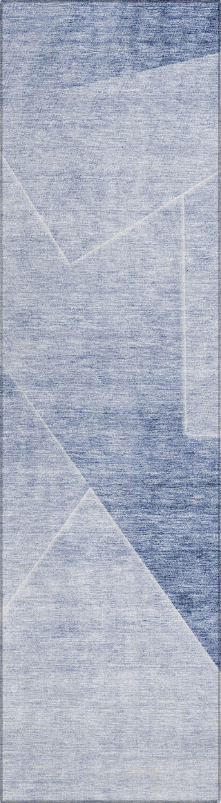 Piper Looms Chantille Modern ACN779 Blue Machine Washable Area Rug Runner Main Image