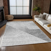 Piper Looms Chantille Modern ACN779 Gray Machine Washable Area Rug Lifestyle Image Feature