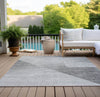 Piper Looms Chantille Modern ACN779 Gray Machine Washable Area Rug Outdoor Lifestyle Image Feature