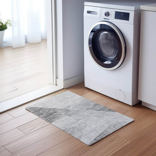 Piper Looms Chantille Modern ACN779 Gray Machine Washable Area Rug Scatter Lifestyle Image Feature