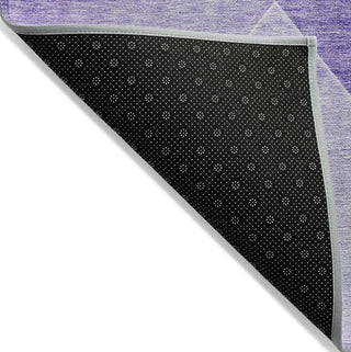 Piper Looms Chantille Modern ACN779 Purple Machine Washable Area Rug Backing Image