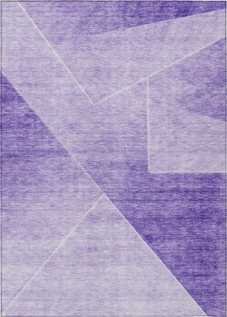 Piper Looms Chantille Modern ACN779 Purple Machine Washable Area Rug main image