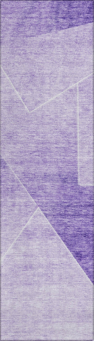 Piper Looms Chantille Modern ACN779 Purple Machine Washable Area Rug Runner Main Image