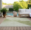 Piper Looms Chantille Modern ACN779 Sage Machine Washable Area Rug Outdoor Lifestyle Image Feature