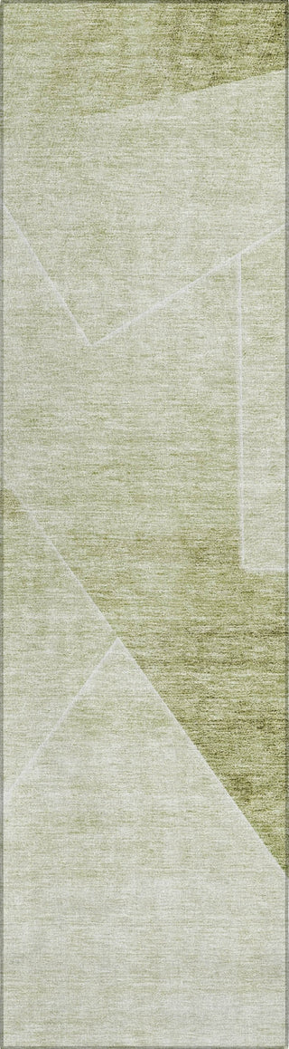 Piper Looms Chantille Modern ACN779 Sage Machine Washable Area Rug Runner Main Image
