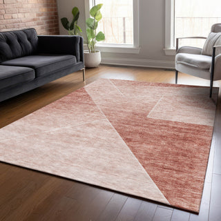 Piper Looms Chantille Modern ACN779 Salmon Machine Washable Area Rug Lifestyle Image Feature