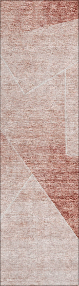 Piper Looms Chantille Modern ACN779 Salmon Machine Washable Area Rug Runner Main Image