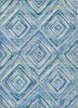Piper Looms Chantille Diamonds ACN780 Blue Machine Washable Area Rug main image
