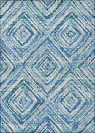 Piper Looms Chantille Diamonds ACN780 Blue Machine Washable Area Rug main image