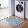 Piper Looms Chantille Diamonds ACN780 Blue Machine Washable Area Rug Scatter Lifestyle Image Feature