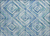 Piper Looms Chantille Diamonds ACN780 Blue Machine Washable Area Rug Scatter Main Image