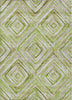 Piper Looms Chantille Diamonds ACN780 Green Machine Washable Area Rug main image
