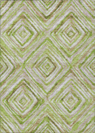 Piper Looms Chantille Diamonds ACN780 Green Machine Washable Area Rug main image