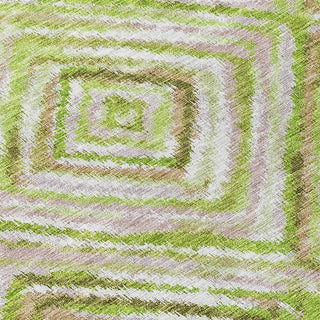 Piper Looms Chantille Diamonds ACN780 Green Machine Washable Area Rug Swatch Image