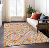 Piper Looms Chantille Diamonds ACN780 Orange Machine Washable Area Rug Lifestyle Image Feature