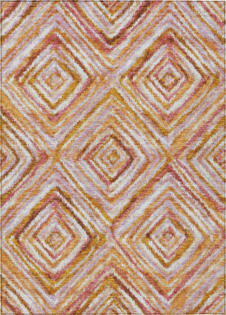 Piper Looms Chantille Diamonds ACN780 Orange Machine Washable Area Rug main image