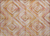 Piper Looms Chantille Diamonds ACN780 Orange Machine Washable Area Rug Scatter Main Image