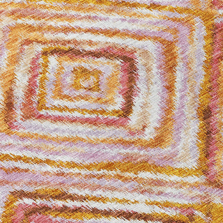 Piper Looms Chantille Diamonds ACN780 Orange Machine Washable Area Rug Swatch Image