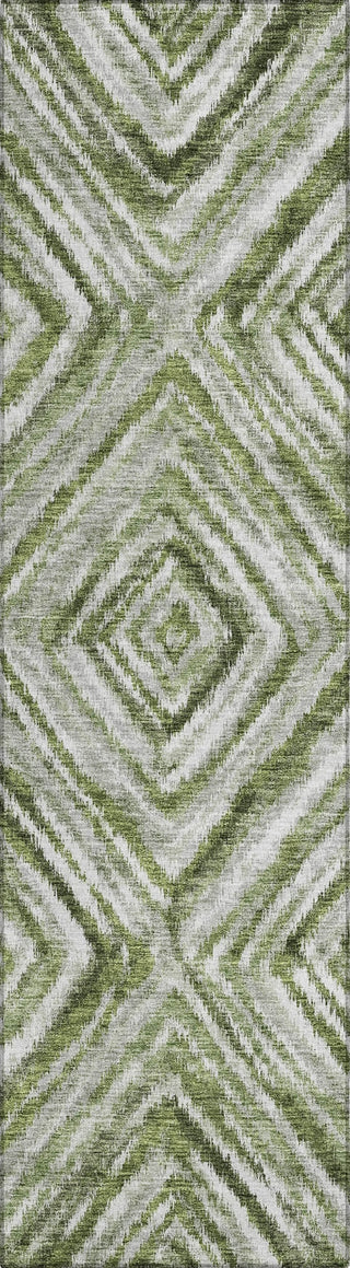 Piper Looms Chantille Diamonds ACN781 Aloe Machine Washable Area Rug Runner Main Image
