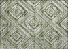 Piper Looms Chantille Diamonds ACN781 Aloe Machine Washable Area Rug Scatter Main Image