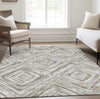 Piper Looms Chantille Diamonds ACN781 Beige Machine Washable Area Rug Lifestyle Image Feature