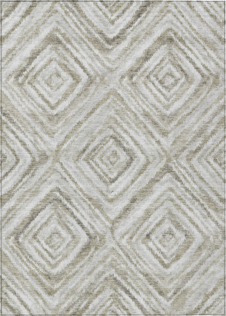 Piper Looms Chantille Diamonds ACN781 Beige Machine Washable Area Rug main image