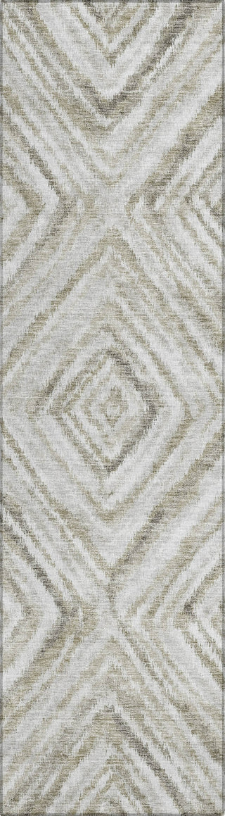 Piper Looms Chantille Diamonds ACN781 Beige Machine Washable Area Rug Runner Main Image