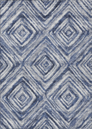 Piper Looms Chantille Diamonds ACN781 Blue Machine Washable Area Rug main image