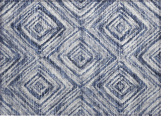 Piper Looms Chantille Diamonds ACN781 Blue Machine Washable Area Rug Scatter Main Image
