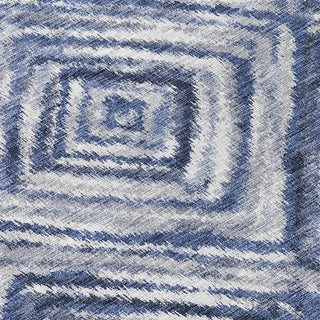 Piper Looms Chantille Diamonds ACN781 Blue Machine Washable Area Rug Swatch Image