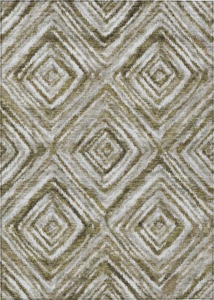 Piper Looms Chantille Diamonds ACN781 Brown Machine Washable Area Rug main image