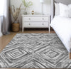 Piper Looms Chantille Diamonds ACN781 Gray Machine Washable Area Rug Lifestyle Image Feature