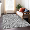 Piper Looms Chantille Diamonds ACN781 Gray Machine Washable Area Rug Lifestyle Image Feature