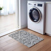 Piper Looms Chantille Diamonds ACN781 Gray Machine Washable Area Rug Scatter Lifestyle Image Feature