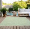 Piper Looms Chantille Floral ACN782 Aloe Machine Washable Area Rug Outdoor Lifestyle Image Feature