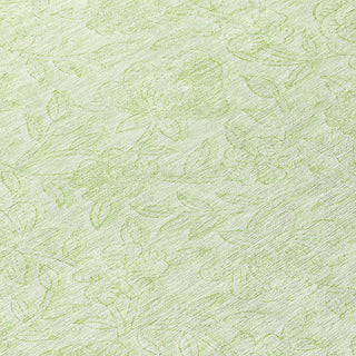 Piper Looms Chantille Floral ACN782 Aloe Machine Washable Area Rug Swatch Image