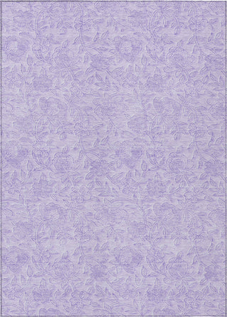 Piper Looms Chantille Floral ACN782 Lilac Machine Washable Area Rug main image