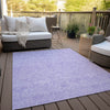 Piper Looms Chantille Floral ACN782 Lilac Machine Washable Area Rug Outdoor Lifestyle Image Feature