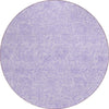 Piper Looms Chantille Floral ACN782 Lilac Machine Washable Area Rug Round Main Image