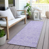 Piper Looms Chantille Floral ACN782 Lilac Machine Washable Area Rug Runner Outdoor Lifestyle Image Feature