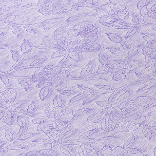Piper Looms Chantille Floral ACN782 Lilac Machine Washable Area Rug Swatch Image
