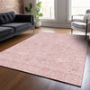 Piper Looms Chantille Floral ACN782 Pink Machine Washable Area Rug Lifestyle Image Feature