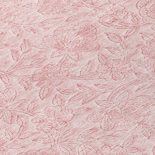 Piper Looms Chantille Floral ACN782 Pink Machine Washable Area Rug Swatch Image